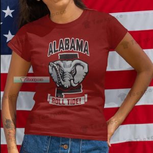 Alabama Crimson Tide Cartoon Logo 2D Shirt