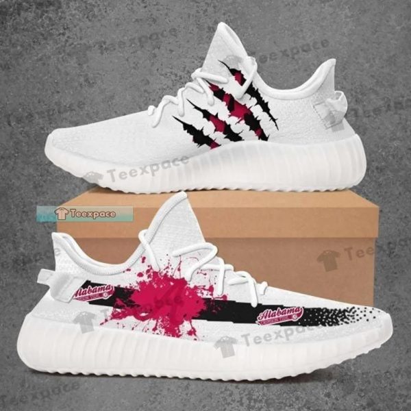 Alabama Crimson Tide Claw Brush Patter Yeezy Shoes