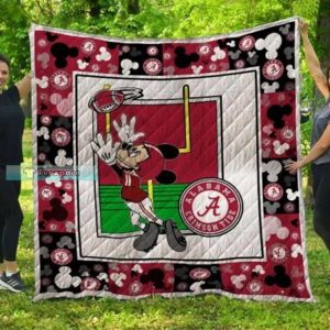 Alabama Crimson Tide Mickey Pattern Blanket