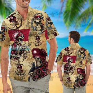 Alabama Crimson Tide Pirates Aloha Hawaiian Shirt 1