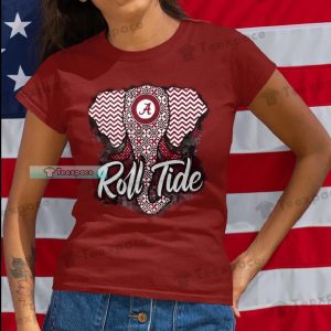 Alabama Roll Tide Vintage Elephant 2D Shirt