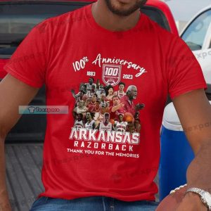 Arkansas Razorbacks 100th Anniversary Shirt