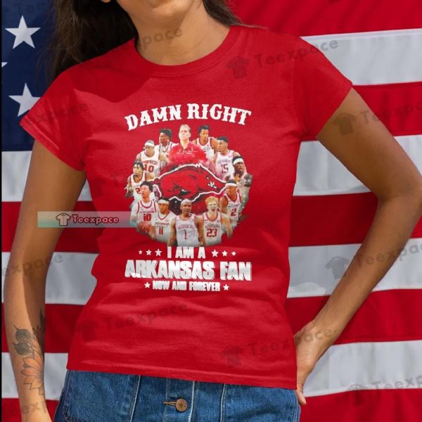 Arkansas Razorbacks Fan Now And Forever Shirt
