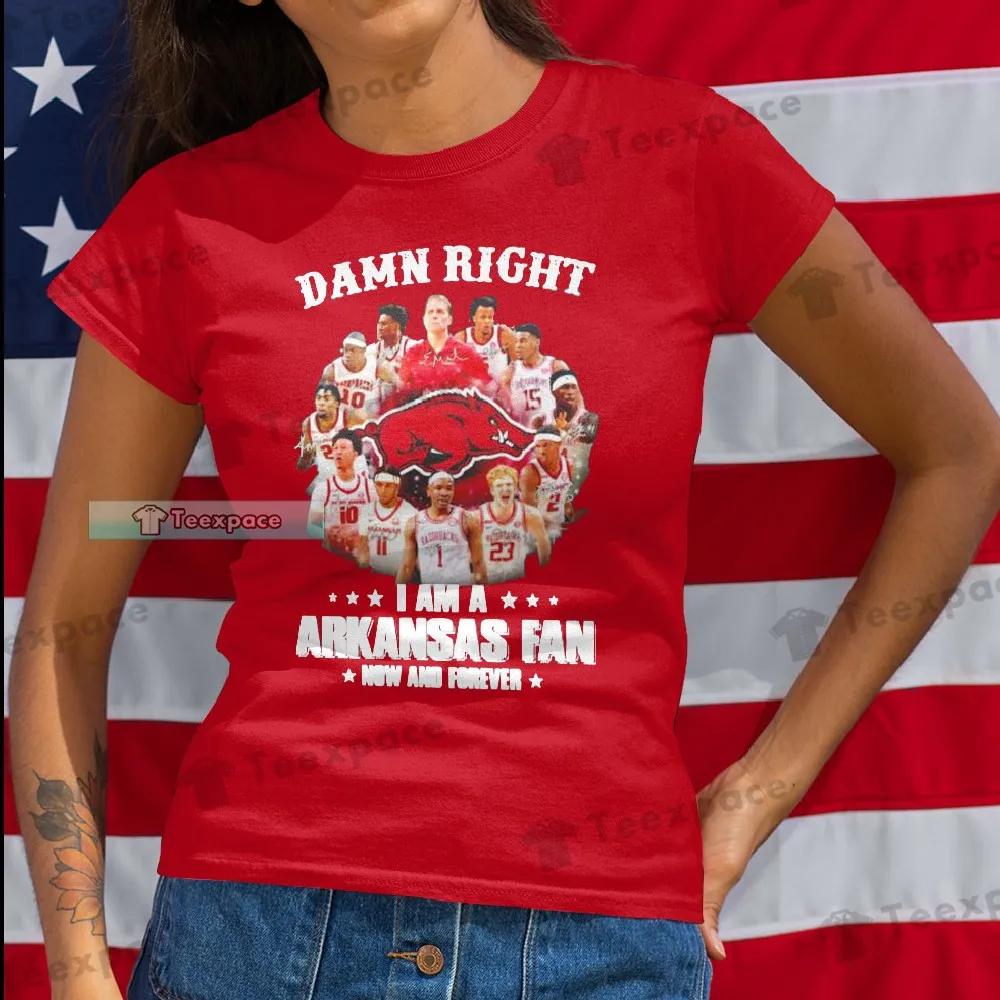 Arkansas Razorbacks Fan Now And Forever T Shirt Womens