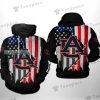 Auburn Tigers American Flag Crack Pattern Hoodie