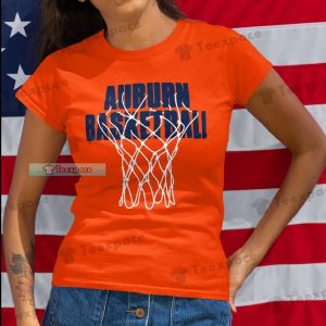 Auburn Tigers Basketball Basket Texture T Shirt Womens