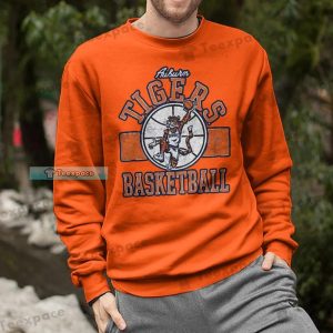 Auburn Tigers Basketball Mascot Pattern Sweatshirt