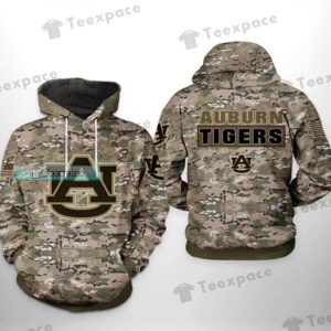 Auburn Tigers Camoflage Army Hoodie 1