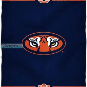 Auburn Tigers Eyes Pattern Throw Blanket 1