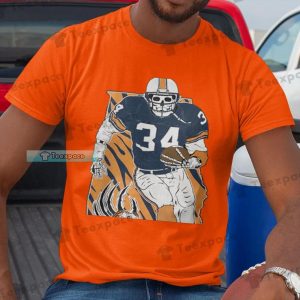 Auburn Tigers Skull Player Foodball Unisex T Shirt