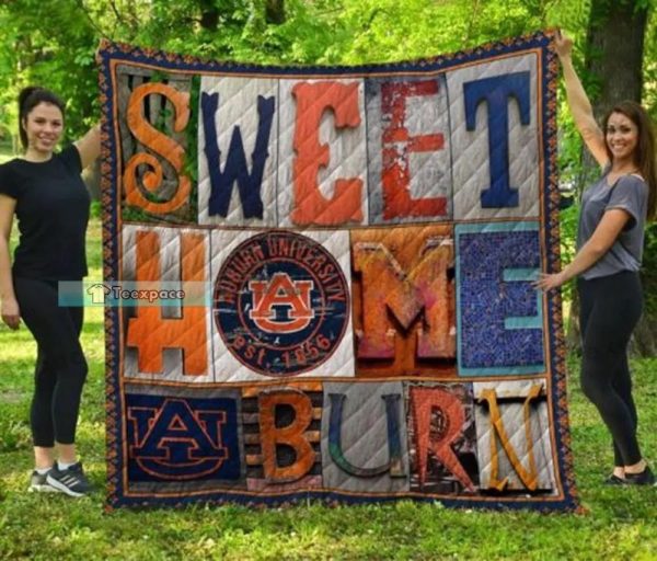 Auburn Tigers Sweet Home Fuzzy Blanket