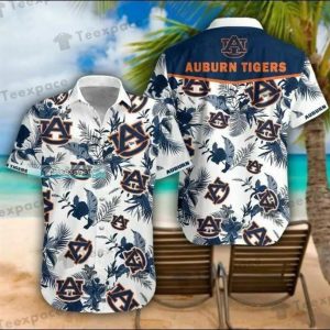 Auburn Tigers Tropical Garden Hawaiian shirt