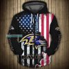 Baltimore Ravens American Flag Dusty Style Hoodie