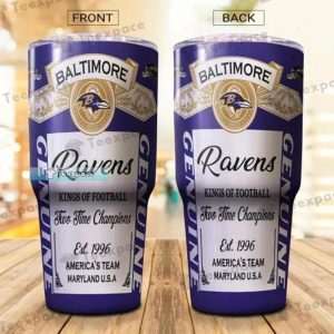 Baltimore Ravens Budweiser Two Time Champions Tumbler