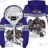 Baltimore Ravens Fathead Mascot Hoodie