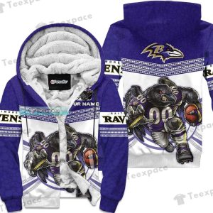 Baltimore Ravens Fathead Mascot Hoodie 3