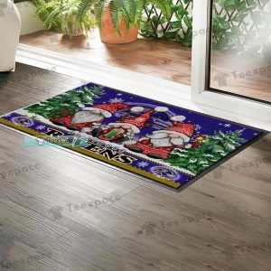 Baltimore Ravens Gnomies Christmas Doormat 5