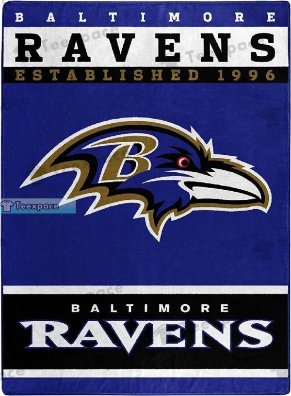 Baltimore Ravens NFL Throw Blanket