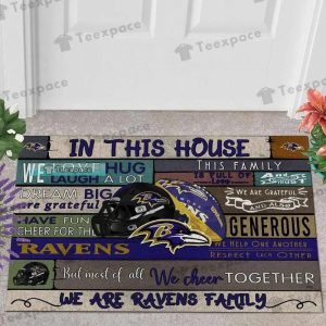 Baltimore Ravens We Are Ravens Family Doormat