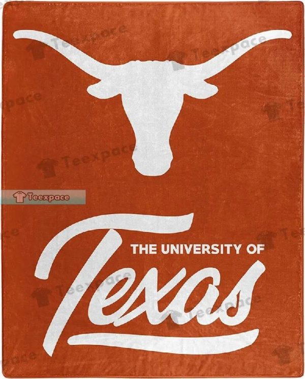 Big Logo The Univesity of Texas Longhorns Throw Blanket