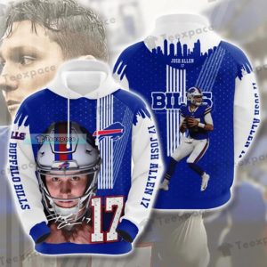 Buffalo Bills #17 Josh Allen Graphic Pullover 3D Hoodie