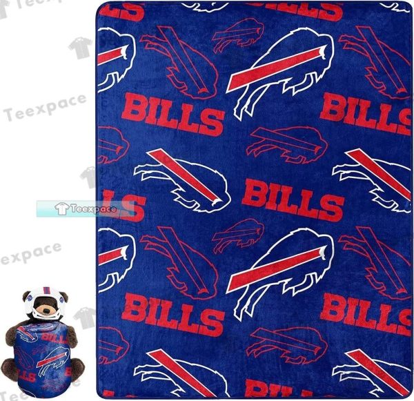 Buffalo Bills Baby Bear Bills Stickers Throw Blanket