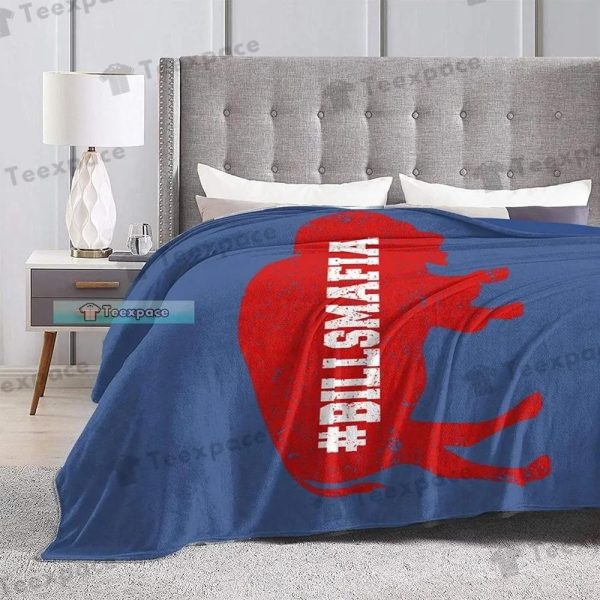 Buffalo Bills #BillsMafia Comfy Throw Blanket