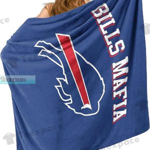 Buffalo Bills Blue Basic Bills Mafia Blanket 2