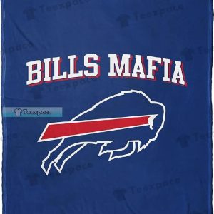Buffalo Bills Blue Basic Bills Mafia Blanket 6