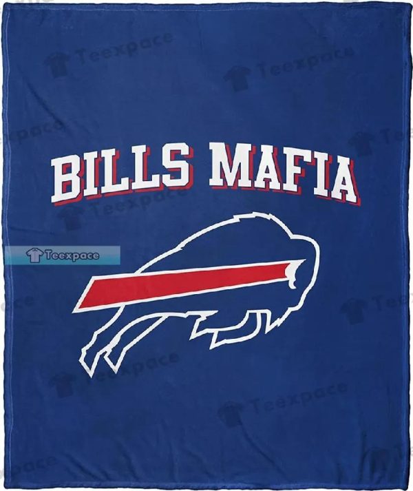 Buffalo Bills Blue Basic Bills Mafia Blanket