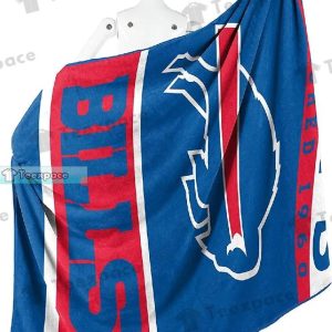 Buffalo Bills Est 1960 Football Bull Throw Blanket 5
