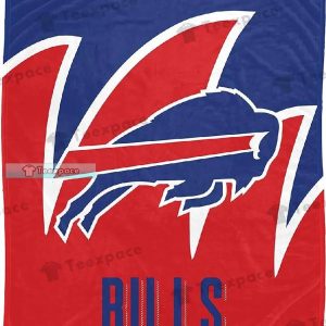 Buffalo Bills Fire Bulls Fleece Blanket 1