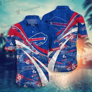 Buffalo Bills Flower Waves Hawaiian Shirt
