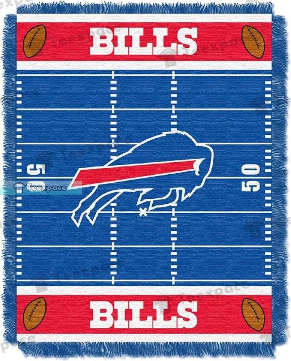 Buffalo Bills Football Stadium Woven Blanket