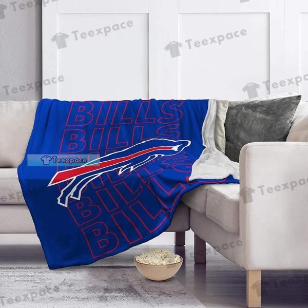 Buffalo Bills Holographic Pattern Throw Blanket