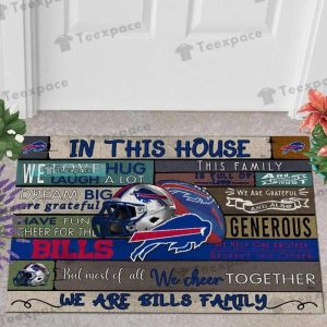 Buffalo Bills We Are Bills Family Doormat
