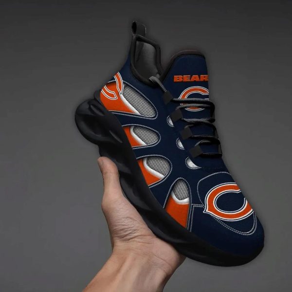Chicago Bears Logo Ahead Net Texure Max Soul Shoes