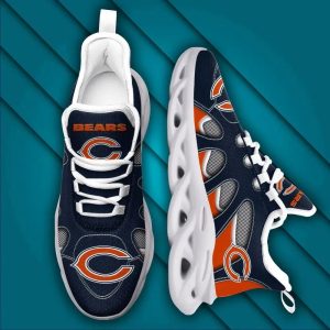 Chicago Bears Logo Ahead Net Texure Max Soul Shoes 5