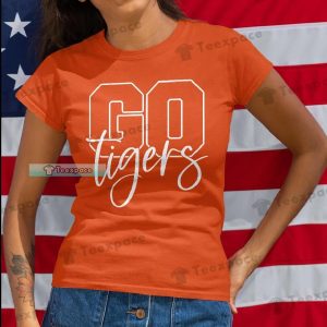 Clemson Tigers Challigraphy Go Tigers T Shirt Womens