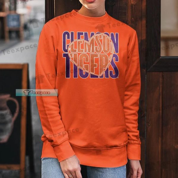 Clemson Tigers Football Heart Shirt