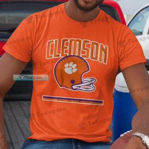 Clemson Tigers Football Helmet Basic Shirt