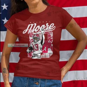 Crimson Tide #13 Malachi Moore 2D Shirt