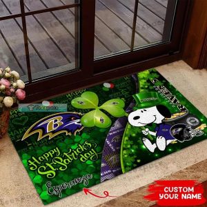 Custom Baltimore Ravens The Celebration Of The Saint Patrick’s Day Doormat