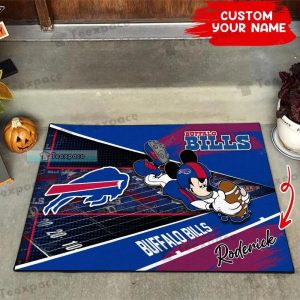 Custom Buffalo Bills Football Mickey Doormat 3