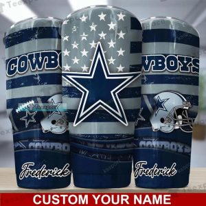 Custom Dallas Cowboys America’s Team Helmet With Ball Tumbler