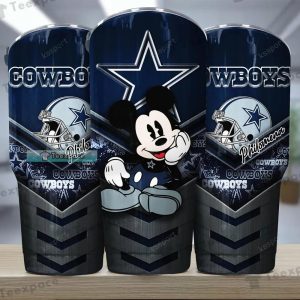 Custom Dallas Cowboys Baby Mickey Helmet Tumbler