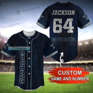 Custom Dallas Cowboys Basic Baseball Jersey