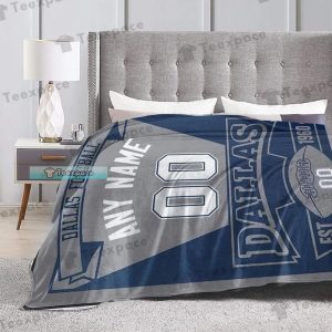Custom Dallas Cowboys Dallas Football Grey Comfy Blanket