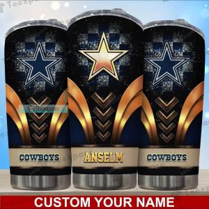 Custom Dallas Cowboys Golden Star Tumbler
