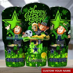 Custom Dallas Cowboys Happy Saint Patrick’s Day Tumbler